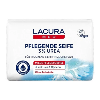 Мило доглядове з 3% січевиною (urea) Lacura Med Pflegende Seife 150 г
