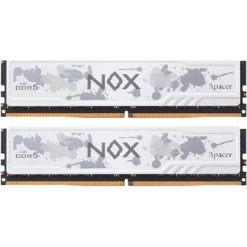 Модуль памяти DDR5 Apacer NOX 2x16GB 5600MHz White (AH5U32G56C522MWAA-2) [148617]