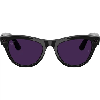 Смарт-очки Ray-Ban Meta Skyler Gen 2 Standard Shiny Black Frame/Clear to Amethyst Transitions Lenses (RW4014 601/CH 52-20) [148955]