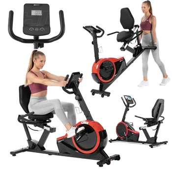 Велотренажер горизонтальный Hop-Sport HS-060L Pulse до 130 кг красный