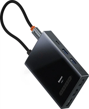 USB-хаб Baseus PioneerJoy 8 in 1 USB-C Black (6932172625993)
