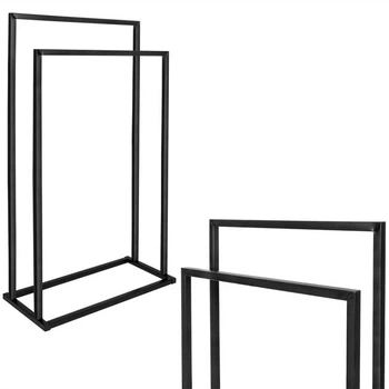 Стійка для рушників SPRINGOS HG0018 2 яруси Чорна (5907719409726)