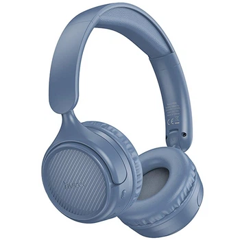 Накладные беспроводные наушники Hoco W66 Wave Blue