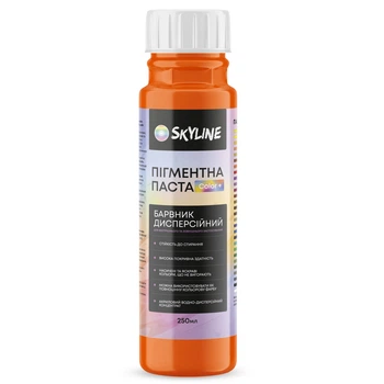 Пигментная паста Skyline Color+ для тонирования красок, эмалей, штукатурок 07 Оранжевый 250 мл