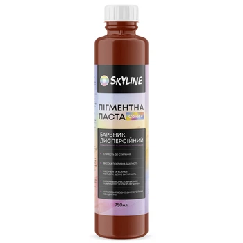 Пигментная паста Skyline Color+ для тонирования красок, эмалей, штукатурок 12 Красно-коричневый 750 мл