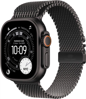 Смарт-годинник Apple Watch Ultra 3 GPS + Cellular 49mm Black Titanium Case with Black Titanium Milanese Loop - M (MF1Q4)