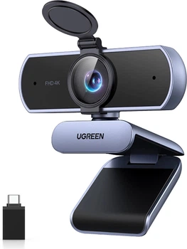 Kamera internetowa Ugreen USB 4K Ultra HD Gray (6941876263813)