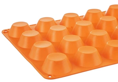 Forma do muffinek Orion Sillinie silikonowa Pomarańczowa (8592381178574)