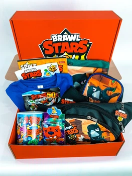 Подарочный набор Marki On Brawl Stars Box "Мега Ящик Maxi box" Ворон Оранжевый 046