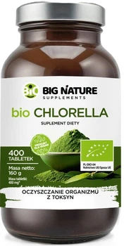 Suplement diety Big Nature Tabletki Bio Chlorella 400 tabletek (5905745622614)