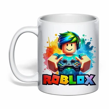 Чашка з друком "Roblox" (колір білий) (36509)