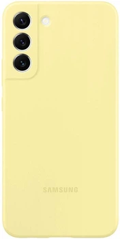 Чехол силиконовый противоударный Silicone Cover для Samsung Galaxy S22 Plus (S906) Butter Yellow