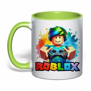 Чашка з друком "Roblox" (колір салатовий) (36537)