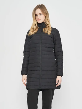 Куртка демисезонная с капюшоном женская Helly Hansen W Mono Material Insulator Coat 53506-990 XS Черная (7040056475639)