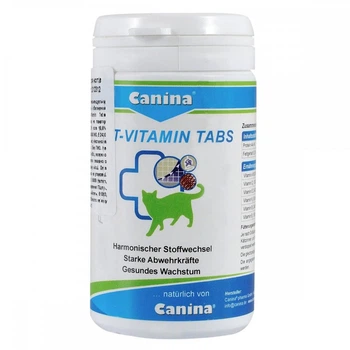 Вітаміни для кішок Canina «Cat-Vitamin» 100 таблеток, 50 г (мультивітамін)