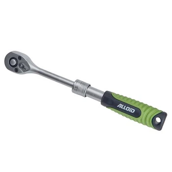 Телескопічна тріскачка Alloid 1/4", 165–211 мм, 72 зуби