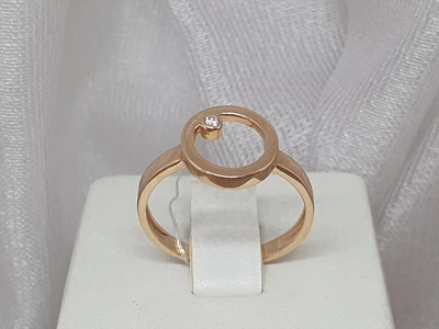 Золотое кольцо с фианитом. КВ983(3)И 18