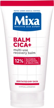 Багатофункціональний відновлювальний бальзам Mixa Cica Balm+ для подразненої сухої чутливої шкіри немовлят, дітей та дорослих 50 мл (3600551183381)