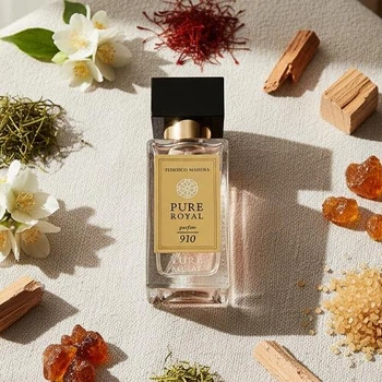 Унісекс парфуми PURE ROYAL 910 Federico Mahora, 50 мл – розкішний шипровий аромат із нотами шафрану, жасмину та амбри