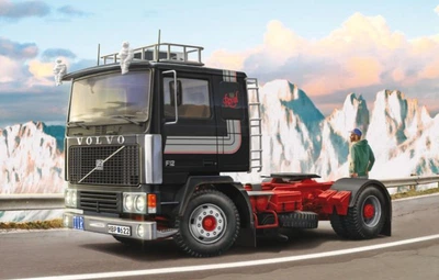 Збірна модель 1:24 вантажівка Volvo F12 Intercooler Low Roof with accessories Italeri 3957
