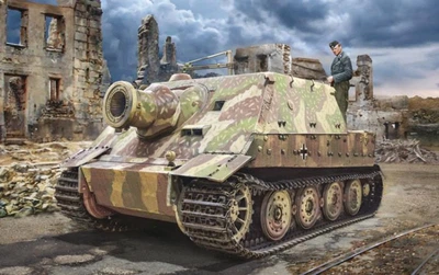 Збірна модель 1:35 німецька САУ Sturmmorser Tiger (38 см) Italeri 6573