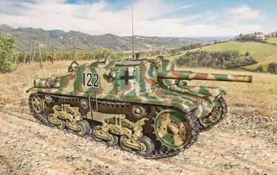 Збірна модель 1:35 італійська САУ Semovente M42 da 75/34 UPGRADED EDITION Italeri 6759