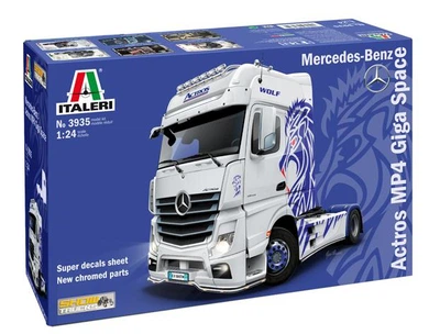 Збірна модель 1:24 вантажівка Mercedes-Benz ACTROS MP4 Giga Space Italeri 3935