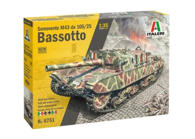 Збірна модель 1:35 САУ Semovente M43 da 105/25 Bassotto Italeri 6751