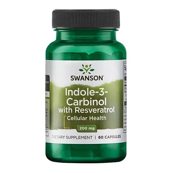 Индол-3-карбинол с ресвератролом (Indole-3-Carbinol with Resveratrol) 200 мг 60 капсул SWV-02315