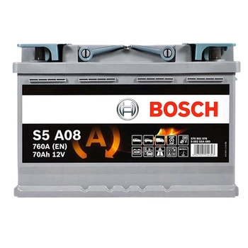 Автомобільний акумулятор BOSCH AGM (S5A 080) 70 Ah 760 En R+