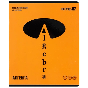 Тетрадь Kite предметная Bright 48 листа, клетка, алгебра (K25-240-13) (10 шт)