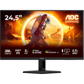 TFT 24.5" AOC 25G4SRE, Fast IPS, 300Гц, 2xHDMI, DP, чорно-червоний