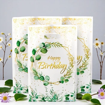 Поліетиленові подарункові дитячі пакети Happy Birthday 16 х 25 см 10 шт (031552)