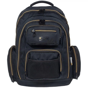 Рюкзак дорожній JCB Чорний 31L (JCBBP 22 BLK/YELLOW)