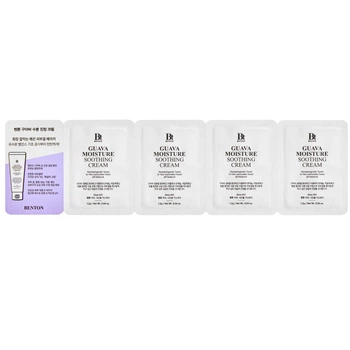 Заспокійливий крем з гуавою та азуленом Benton Guava Moisture Soothing Cream, 4 шт * 1,2 г