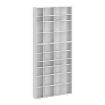 Книжный стелаж Light комбинированый 1200х160х2460 Белый диамант (GALT130100000001)