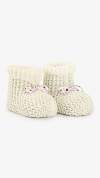 Пинетки вязаные для девочки Very Socks 140 0-1 год Молочный shop (2000999408137)