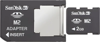Карта пам'яті SanDisk Memory Stick Micro (M2) 2GB + MS Pro Duo-адаптер (SDMSM2-2048-E10M)