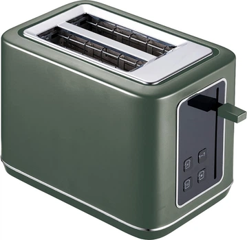 Тостер 870 Вт Berlinger Haus Matte Green Collection (BH-9665) с светодиодным дисплеем и 7 уровнями прожарки, зеленый