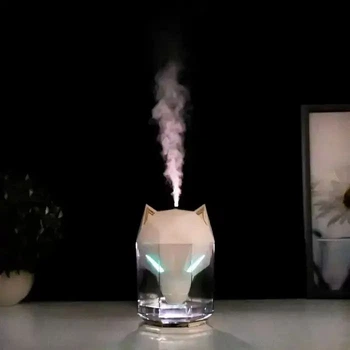 Увлажнитель воздуха портативный 650 мл WOLF Air Humidifier с резервуаром для эфирного масла, ультразвуковой, белый