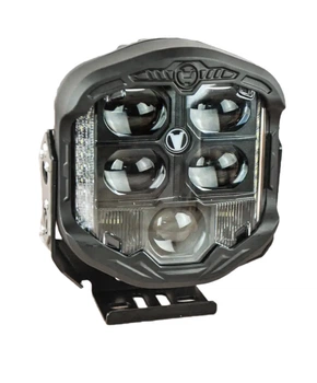 LED фара прямокутна лінзована (1шт) 96W ближній + дальній чітка 12-24V (20x20x8СМ) фари на трактор МТЗ