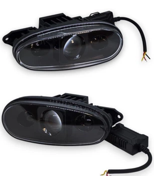 Противотуманные ЛАЗЕРНЫЕ фары LED 70W Daewoo Lanos \ Sens на Ланос и Сенс. Аллюминий четкая граница