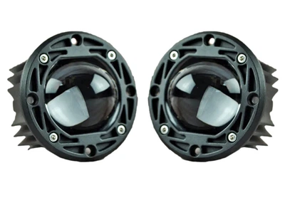 LED фара кругла лінзована 2 режими (2шт) 40W ближній + дальній 12-24V (⌀77мм) фари на трактор МТЗ