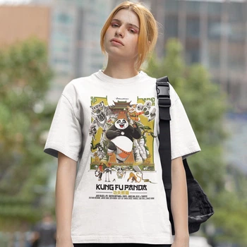 Футболка Kung Fu Panda (Old School Poster wht) 2XL білий