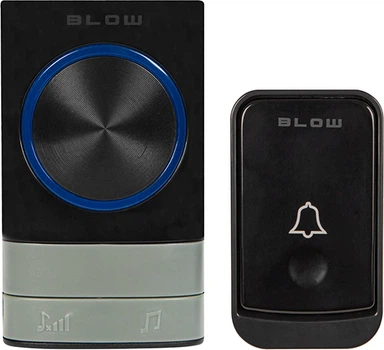 Бездротовий дверний дзвінок Blow 17-109 BP-11 Чорний (5900804146452)