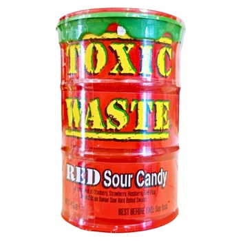 Кислі льодяники Toxic Waste Red Sour Candy 42 г