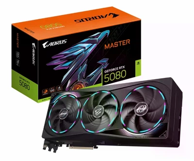 Видеокарта игровая (2026) Gigabyte GeForce RTX 5080 AORUS Master 16GB GDDR7 DLSS4