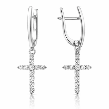 Сережки срібні Фантазія з фіанітами Silver Style (21761.17 sku:2300103597444)