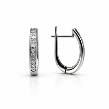 Сережки срібні доріжка з фіанітами Silver Style (20351.20 sku:2300103761289)
