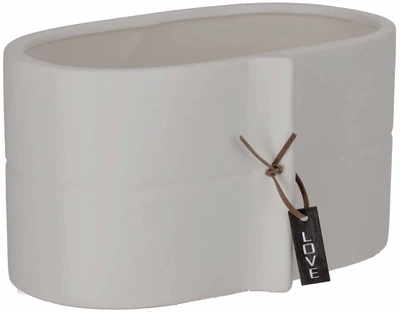 Керамічний горщик Kadax 22х12 см Сірий (K8591)